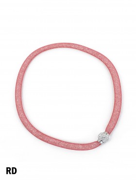 SPARKLE TUBE RHINESTONE NECKLACE